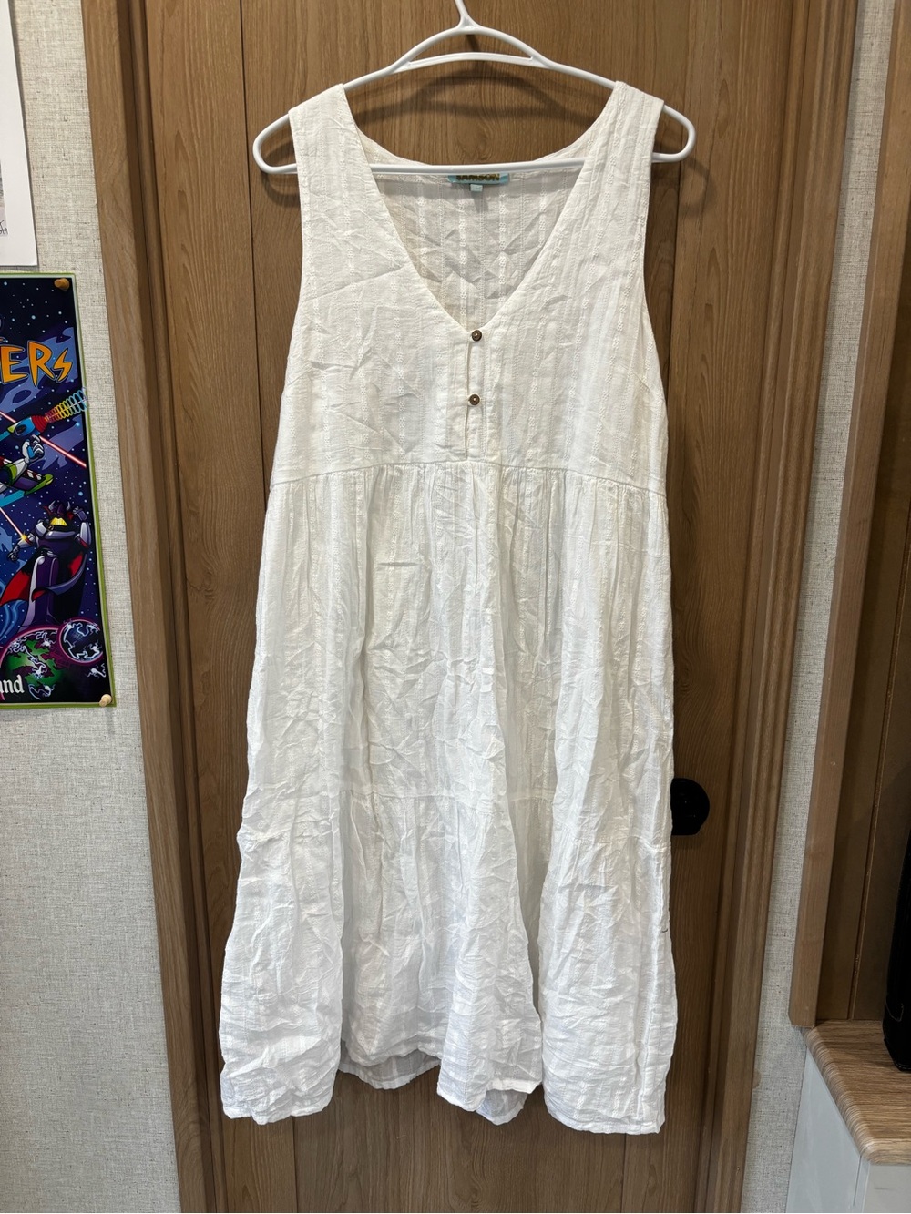 Samson Midi Dress Size L Cotton Beach Summer